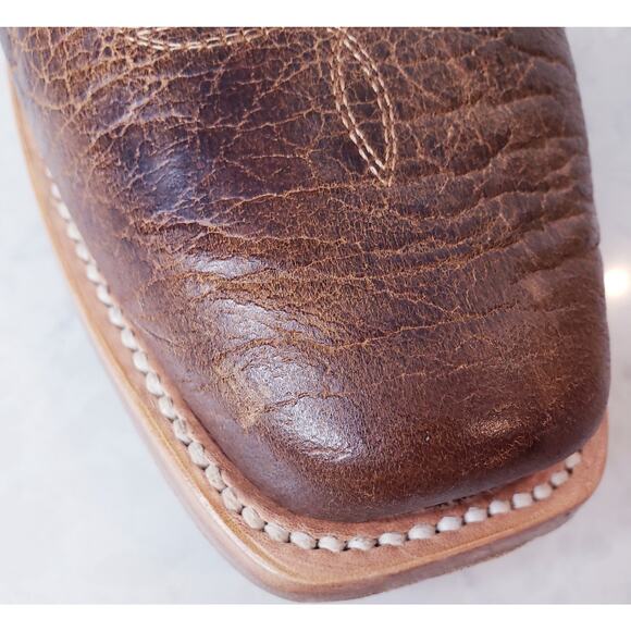 ARIAT Futurity Platinum Cowboy Boots Brown Leather Men's Size 10.5 EE in EUC - Picture 16 of 16